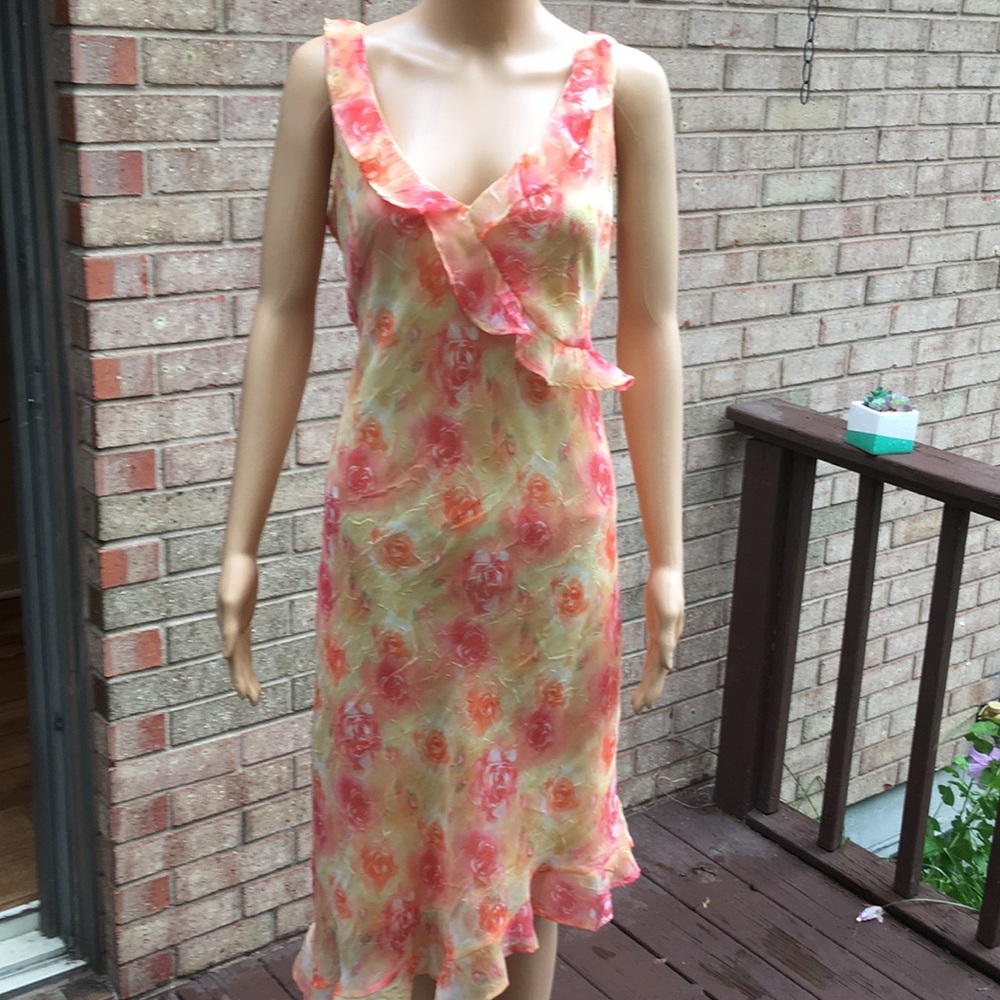 🌺🌸🌻Floral  Sleeveless Dress🍃🌸